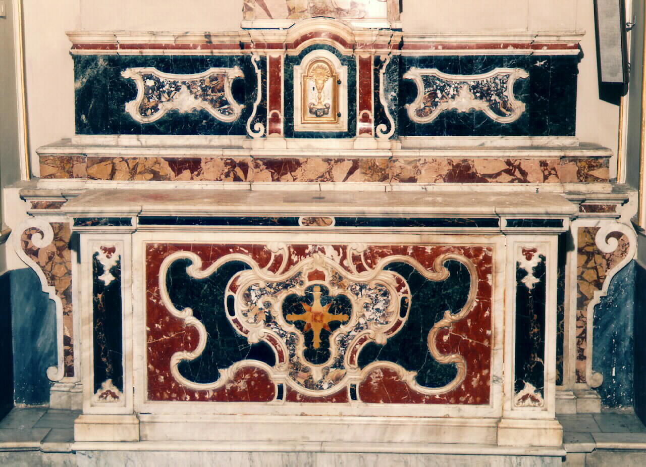 altare - a blocco, serie - ambito siciliano (Seconda metà sec. XVIII)
