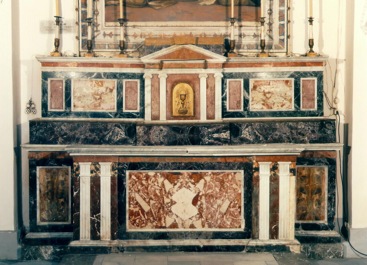 altare - a blocco, serie - ambito siciliano (Prima metà sec. XIX)