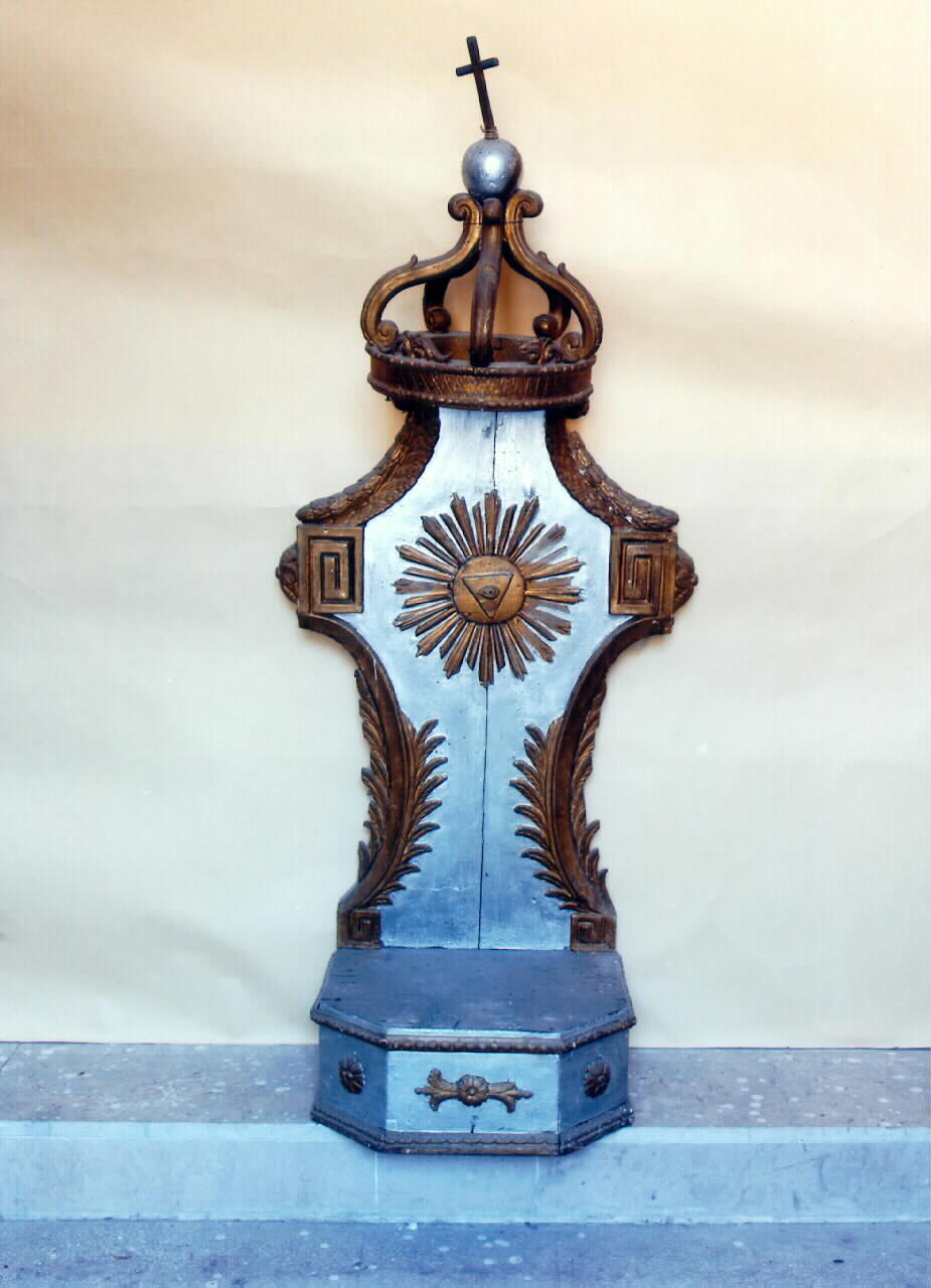 tronetto per esposizione eucaristica - produzione siciliana (Prima metà sec. XIX)