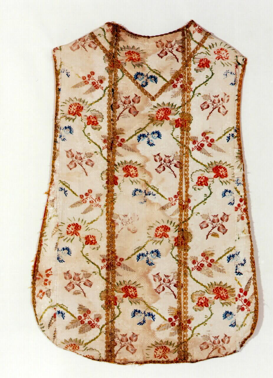 pianeta - manifattura siciliana (fine sec. XVIII)