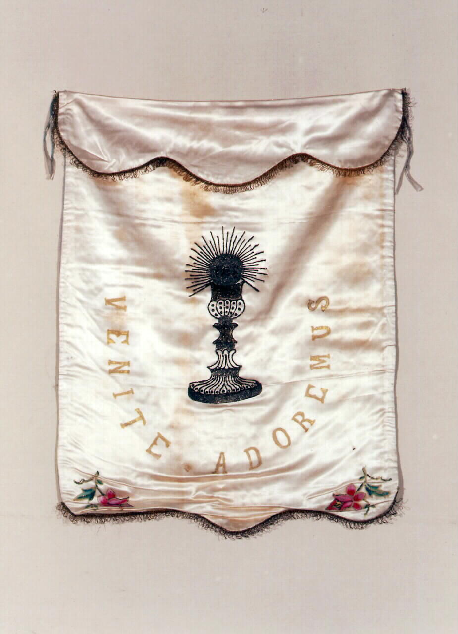 stendardo - manifattura siciliana (primo quarto sec. XX)