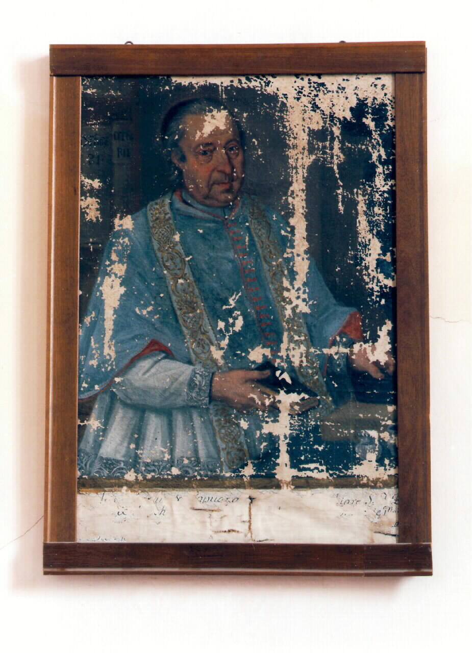 ritratto di sacerdote (dipinto) - ambito siciliano (Seconda metà sec. XVIII)