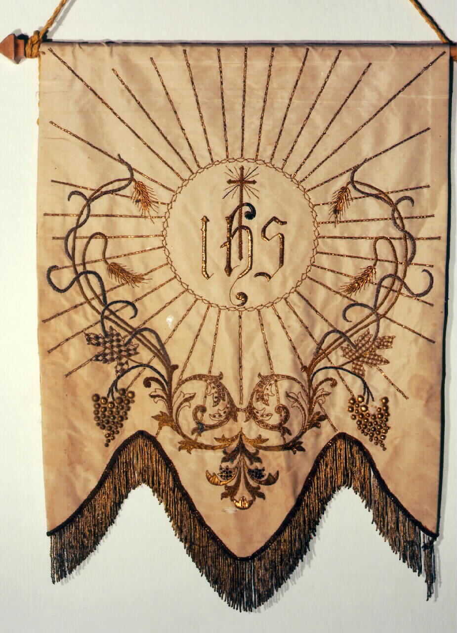 stendardo processionale - manifattura siciliana (Seconda metà sec. XIX)