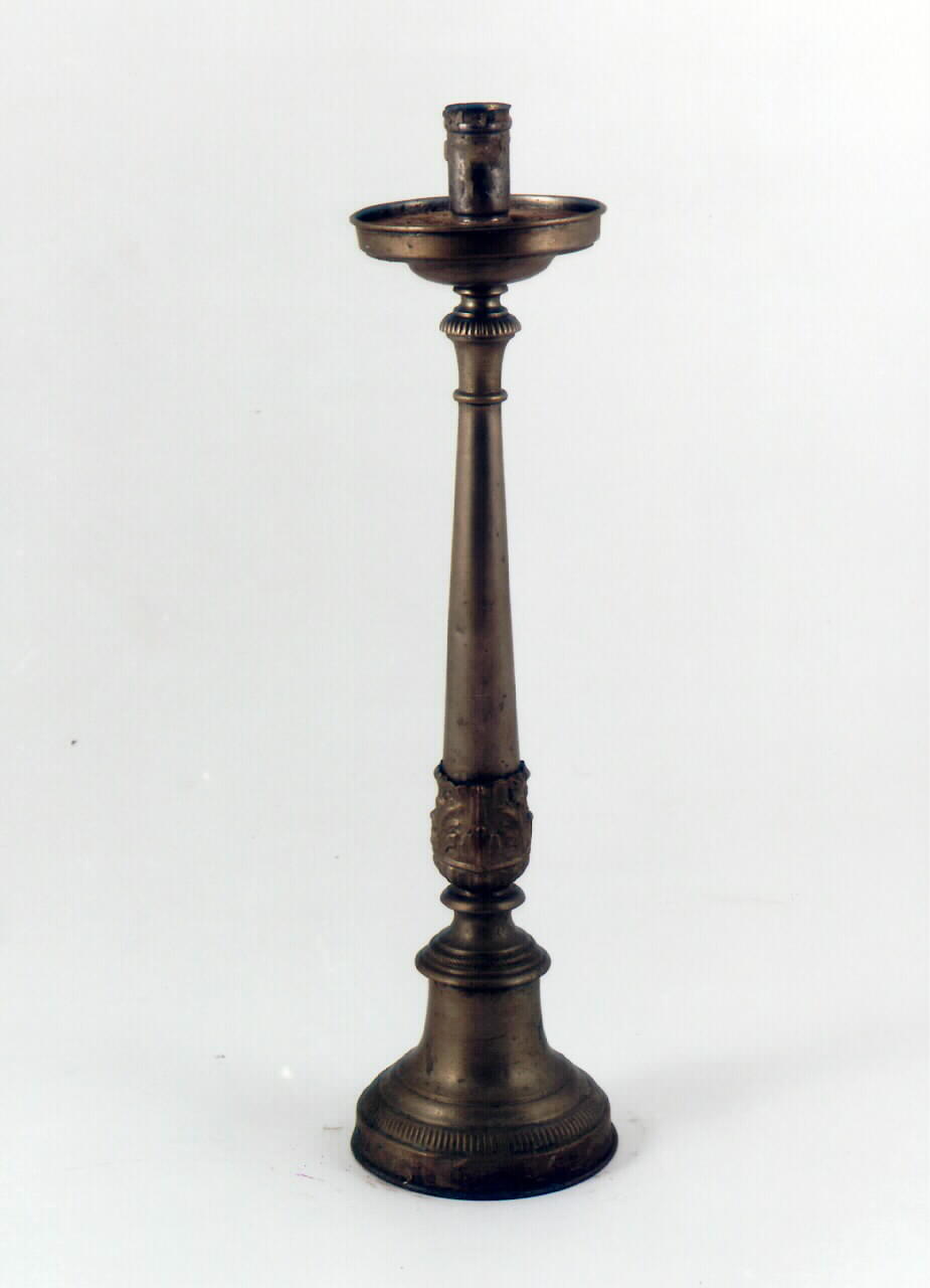 candeliere d'altare, serie - bottega siciliana (primo quarto sec. XX)