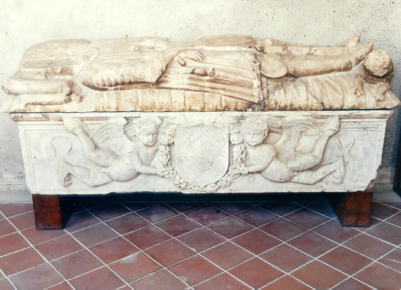 cassa di sarcofago - ambito siciliano (Fine/inizio secc. XVI/ XVII)