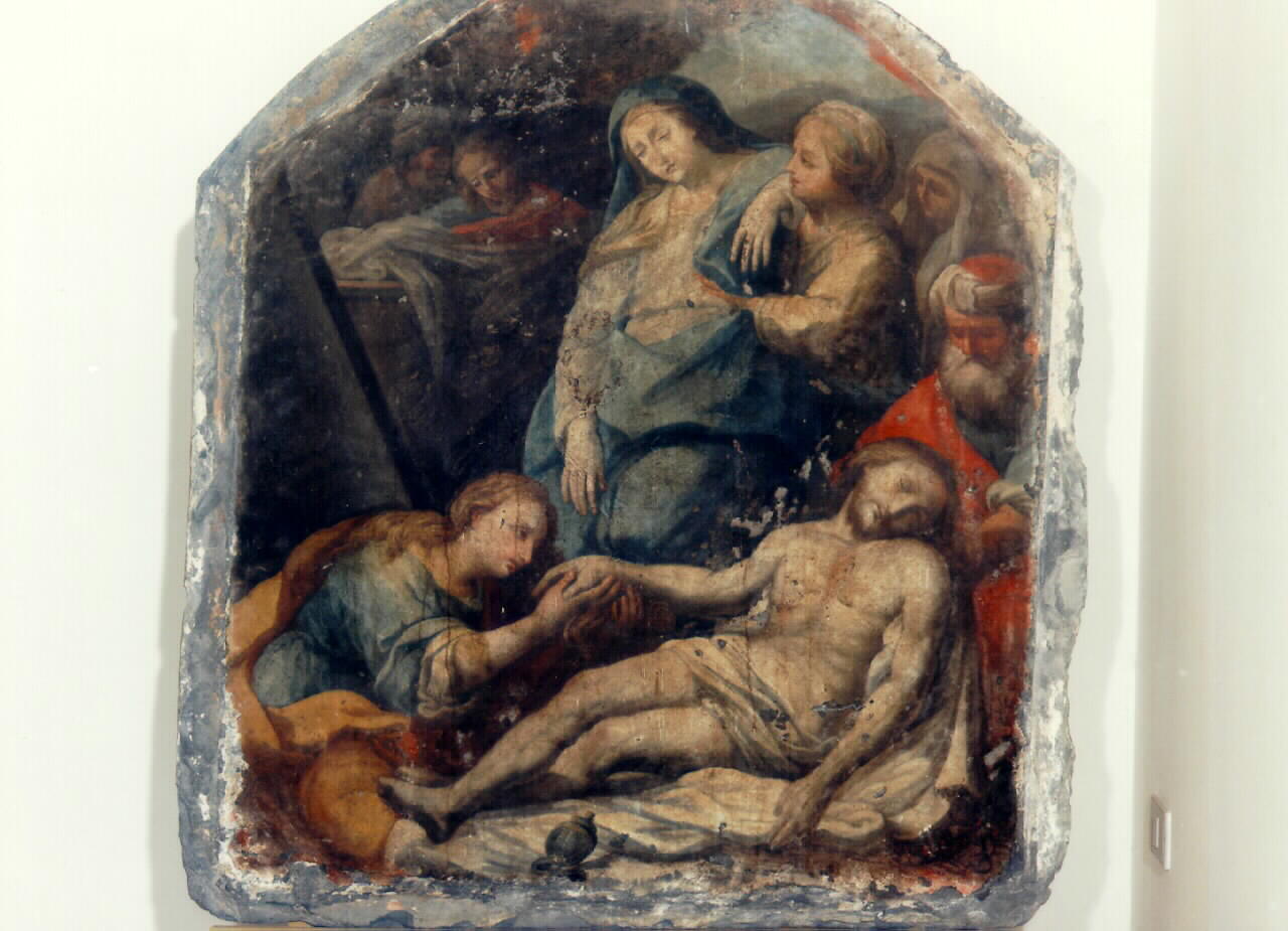 deposizione di Cristo nel sepolcro (dipinto) - ambito siciliano (sec. XVIII)