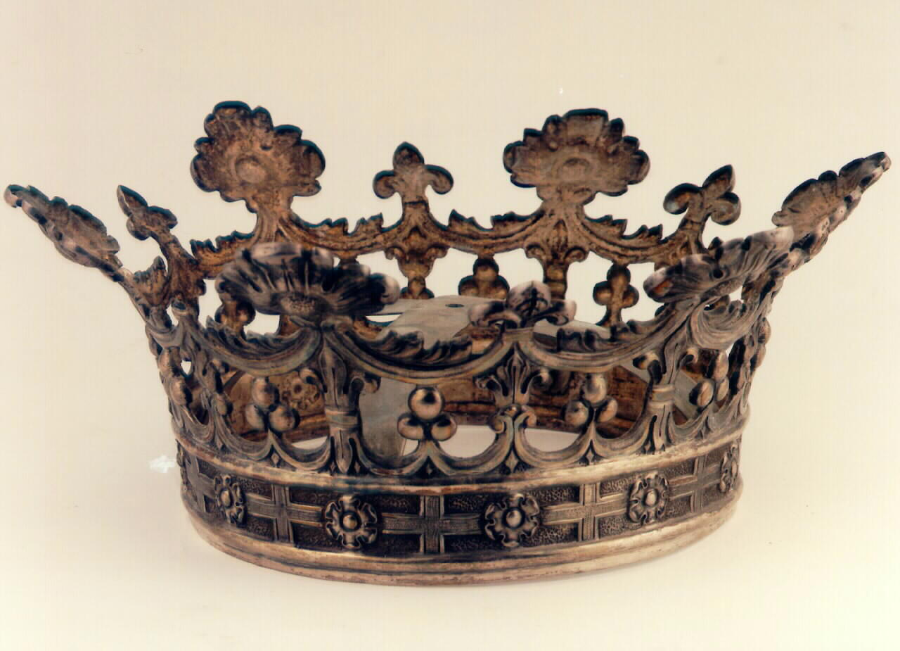 corona da statua - bottega siciliana (Fine/inizio secc. XIX/ XX)