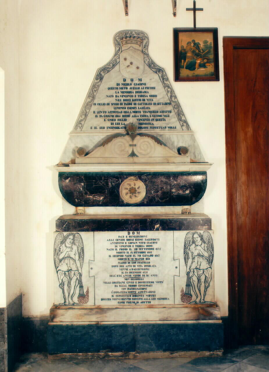 monumento commemorativo - ambito siciliano (sec. XIX)