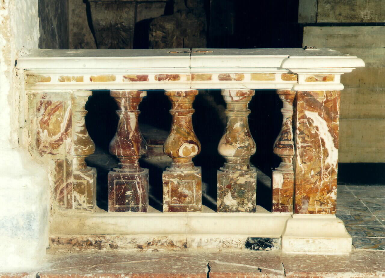 balaustrata - ambito siciliano (Prima metà sec. XIX)