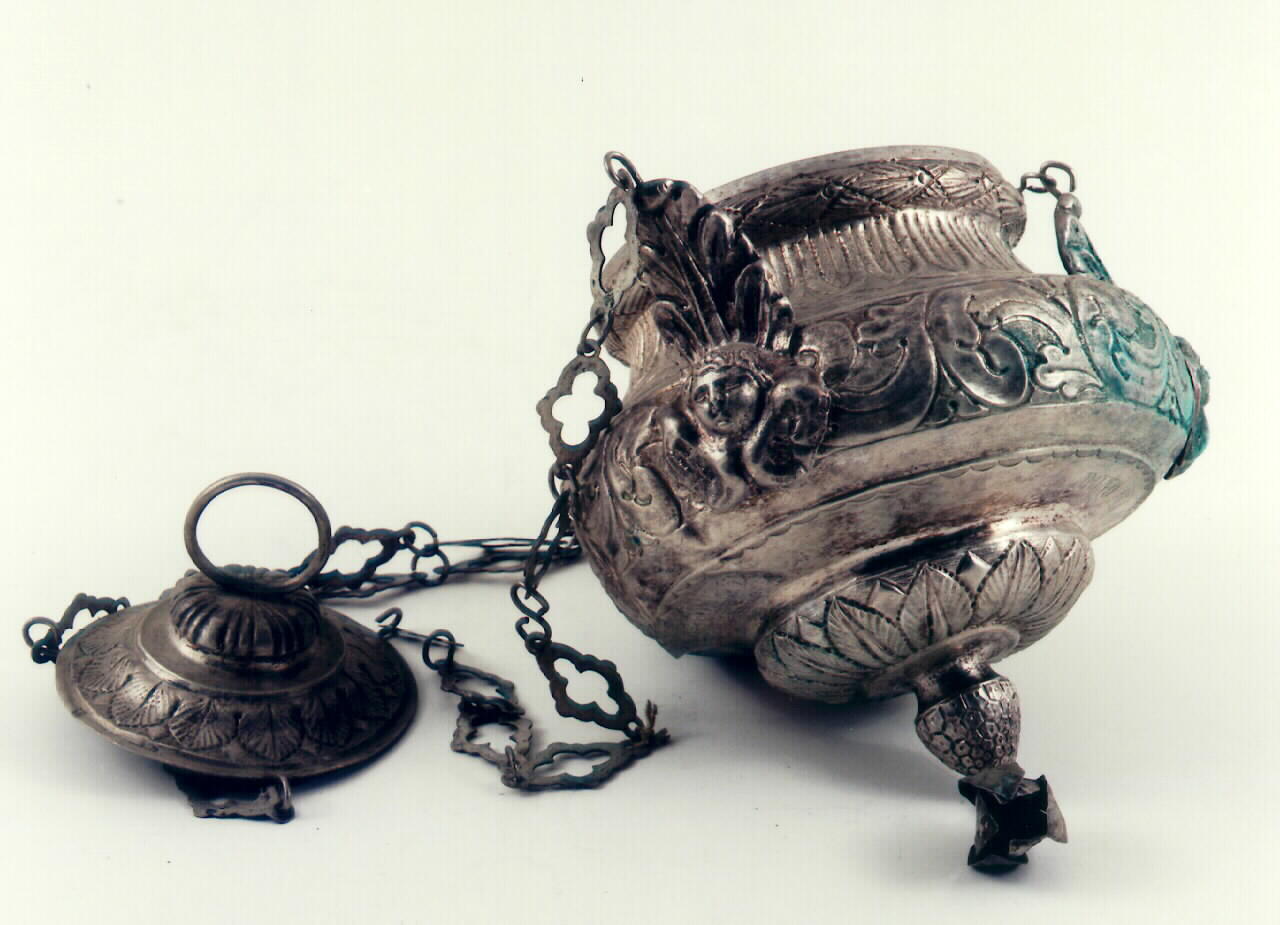 lampada pensile - bottega siciliana (sec. XIX)