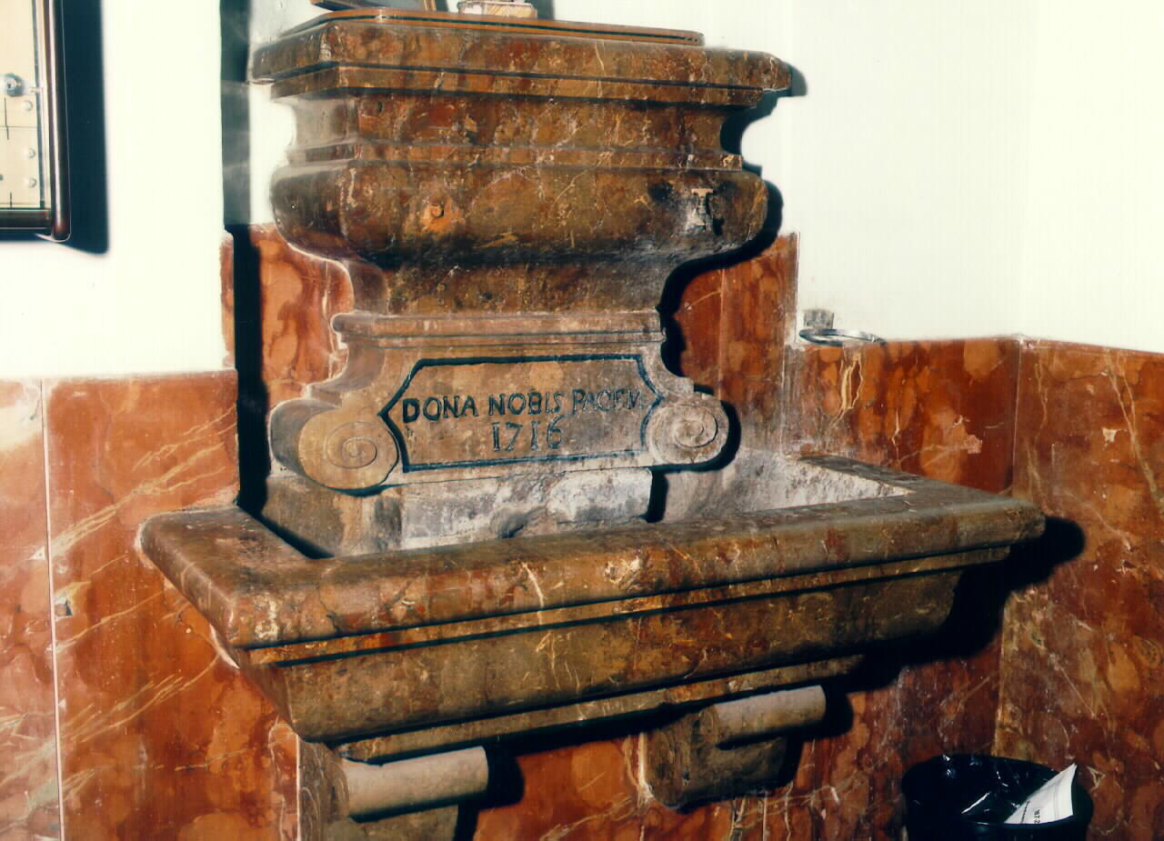 LAVABO DA SACRESTIA - ambito siciliano (sec. XVIII)