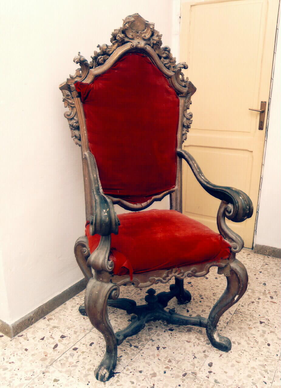 sedia del celebrante - produzione siciliana (Prima metà sec. XIX)