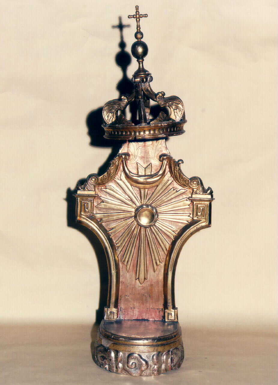 tronetto per esposizione eucaristica - produzione siciliana (Prima metà sec. XIX)