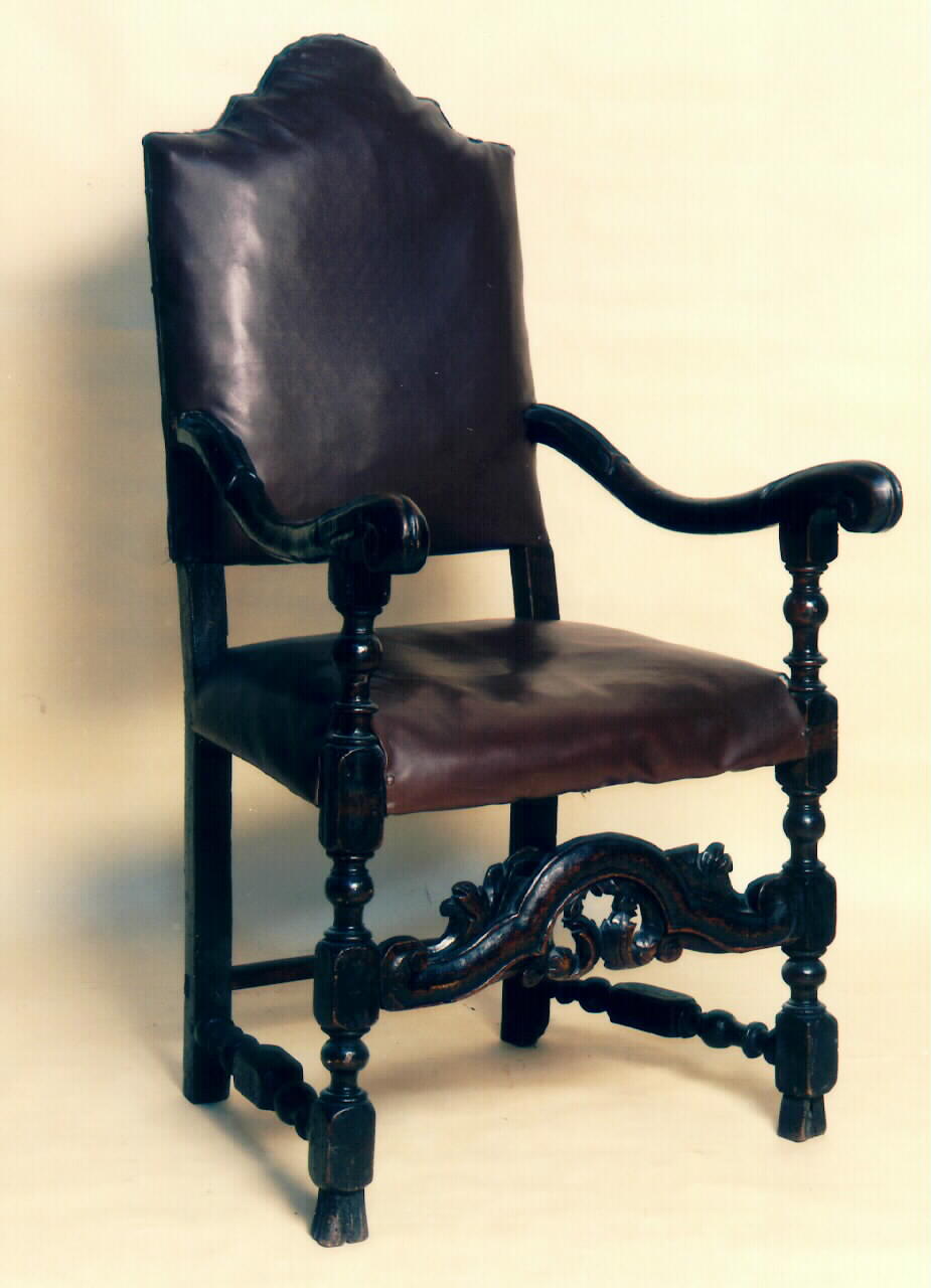 sedia del celebrante - produzione siciliana (Seconda metà sec. XIX)