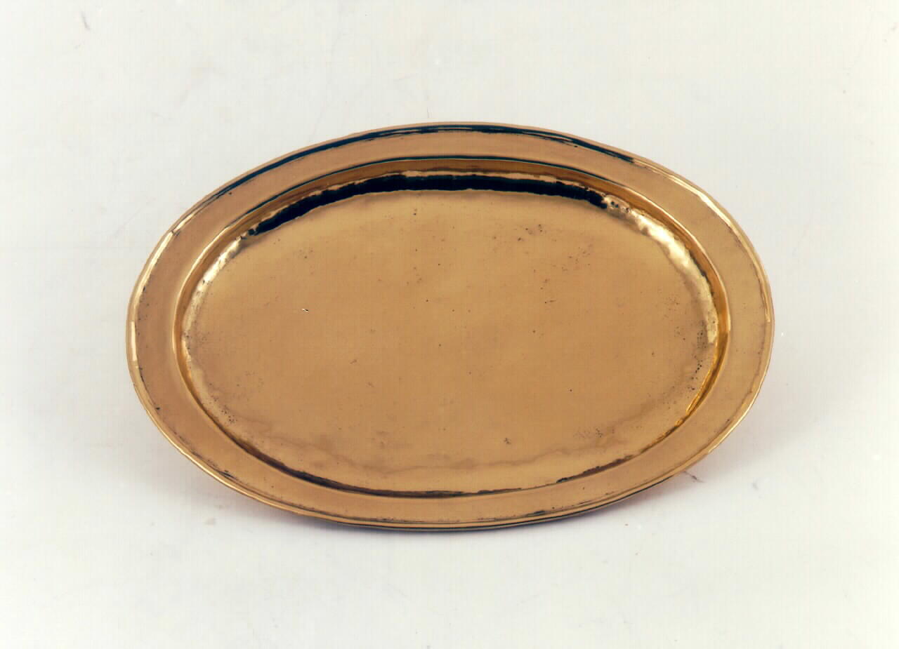 piattino da comunione - bottega siciliana (primo quarto sec. XX)