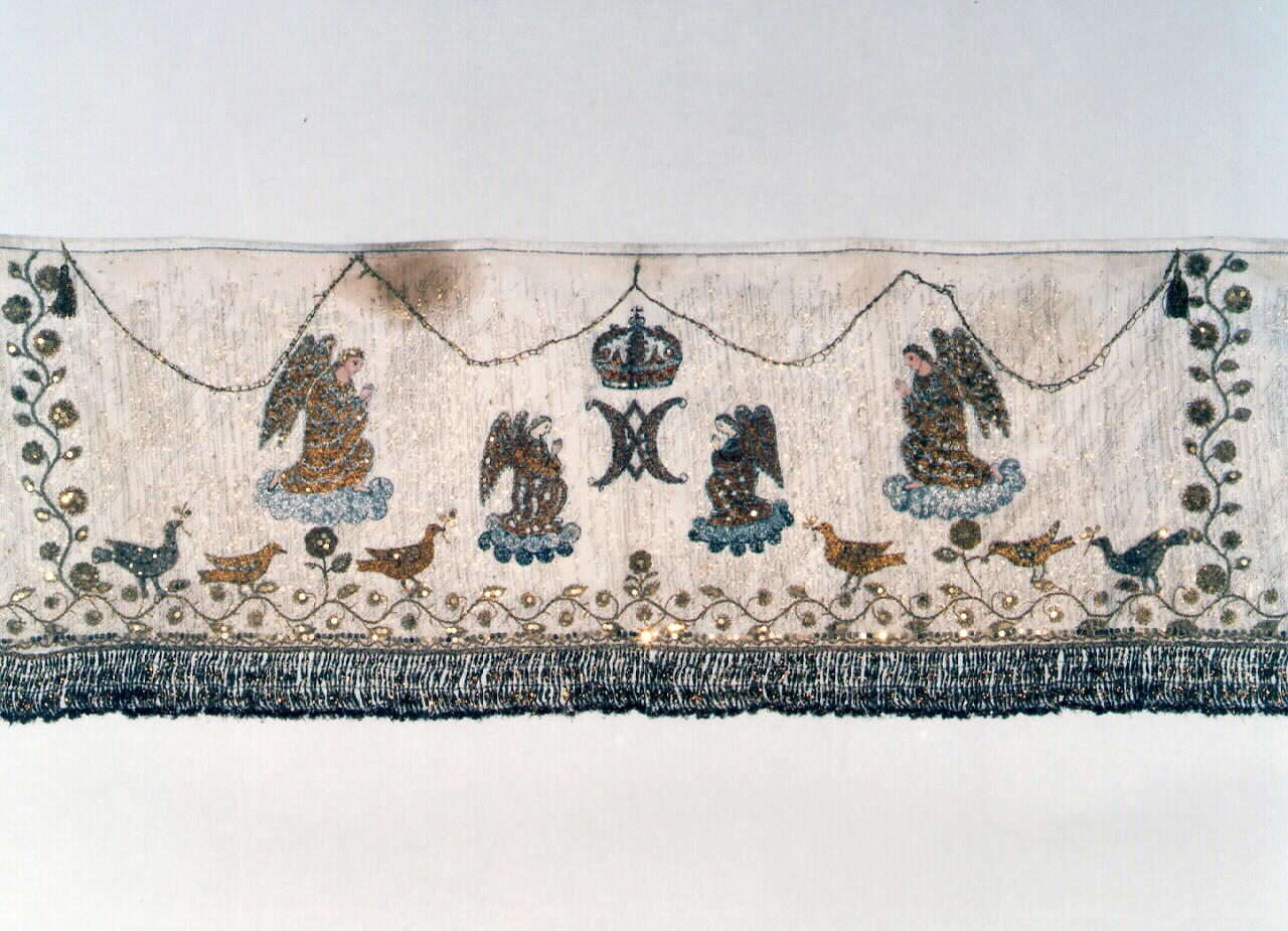 guarnizione di tovaglia d'altare - manifattura siciliana (Fine/inizio secc. XIX/ XX)