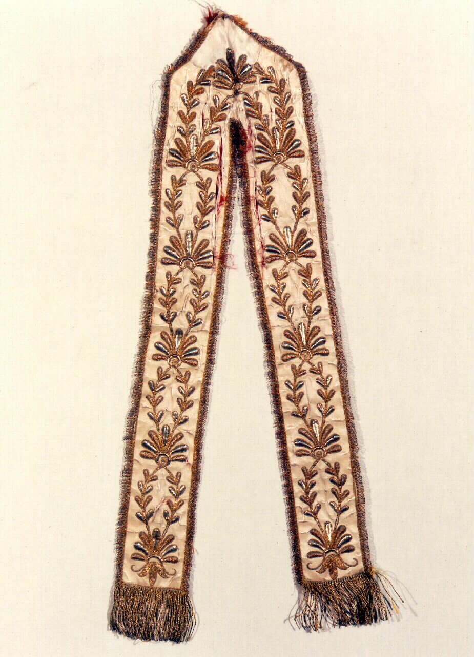 banda per chiavetta di tabernacolo - manifattura siciliana (primo quarto sec. XIX)