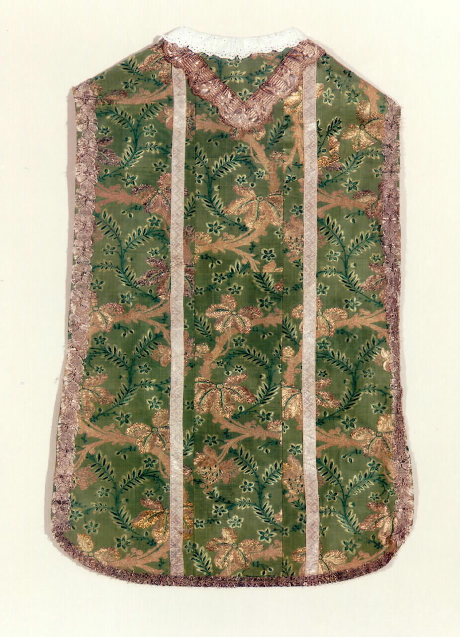 pianeta - manifattura siciliana (ultimo quarto sec. XVIII)