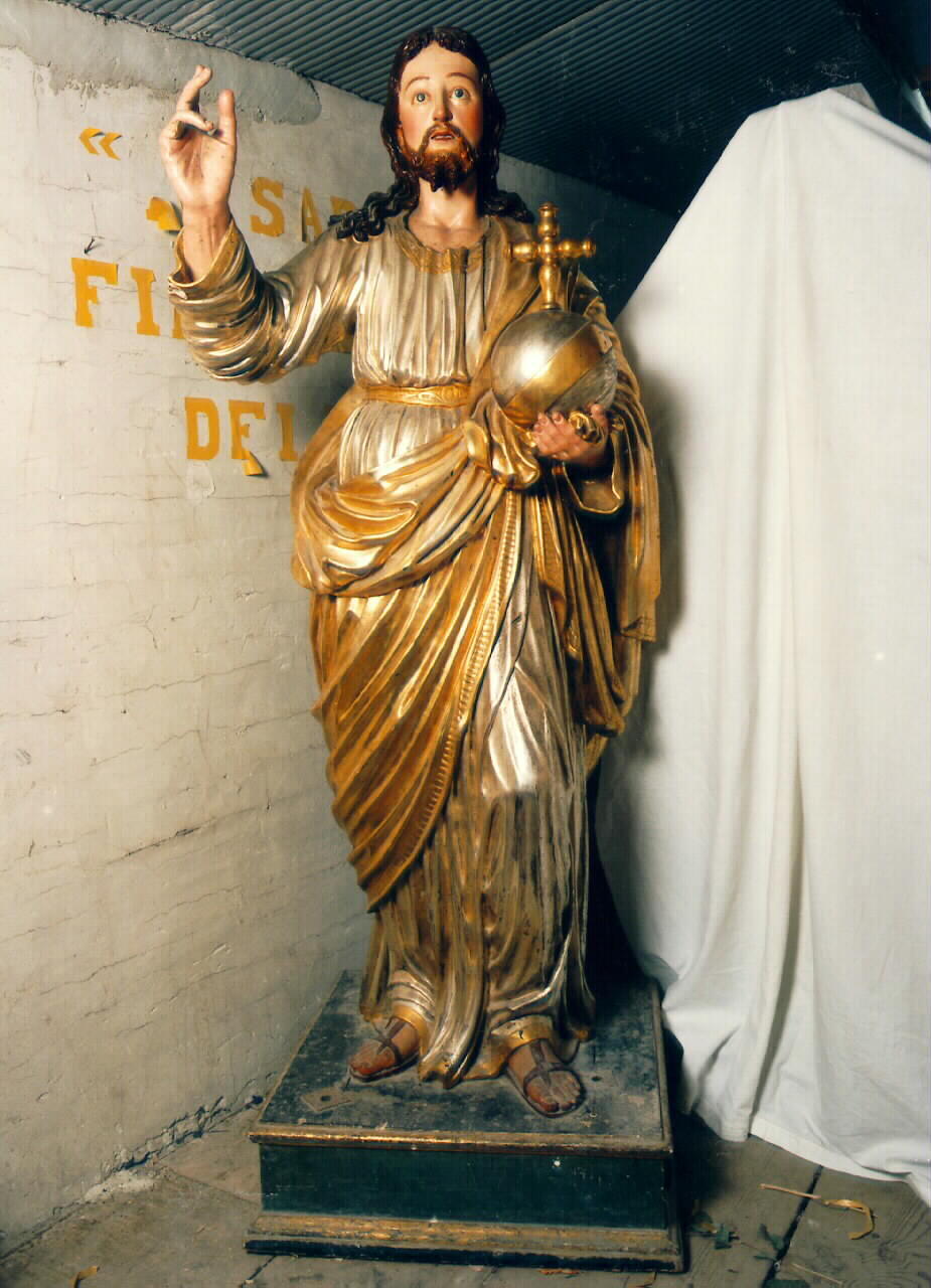 salvator mundi (statua processionale) - ambito siciliano (sec. XIX)