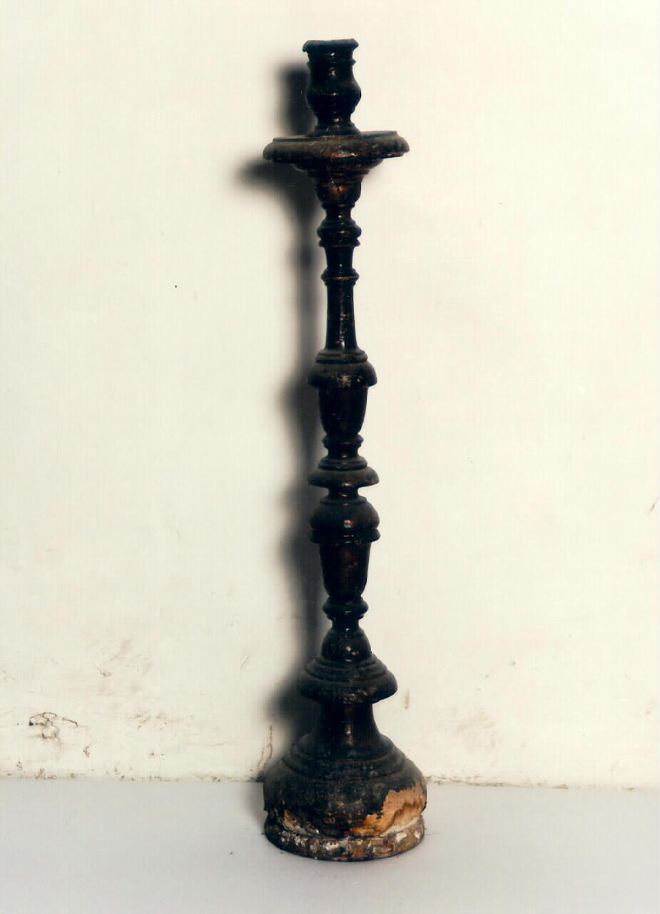 candelabro d'altare, serie - produzione siciliana (fine sec. XIX)