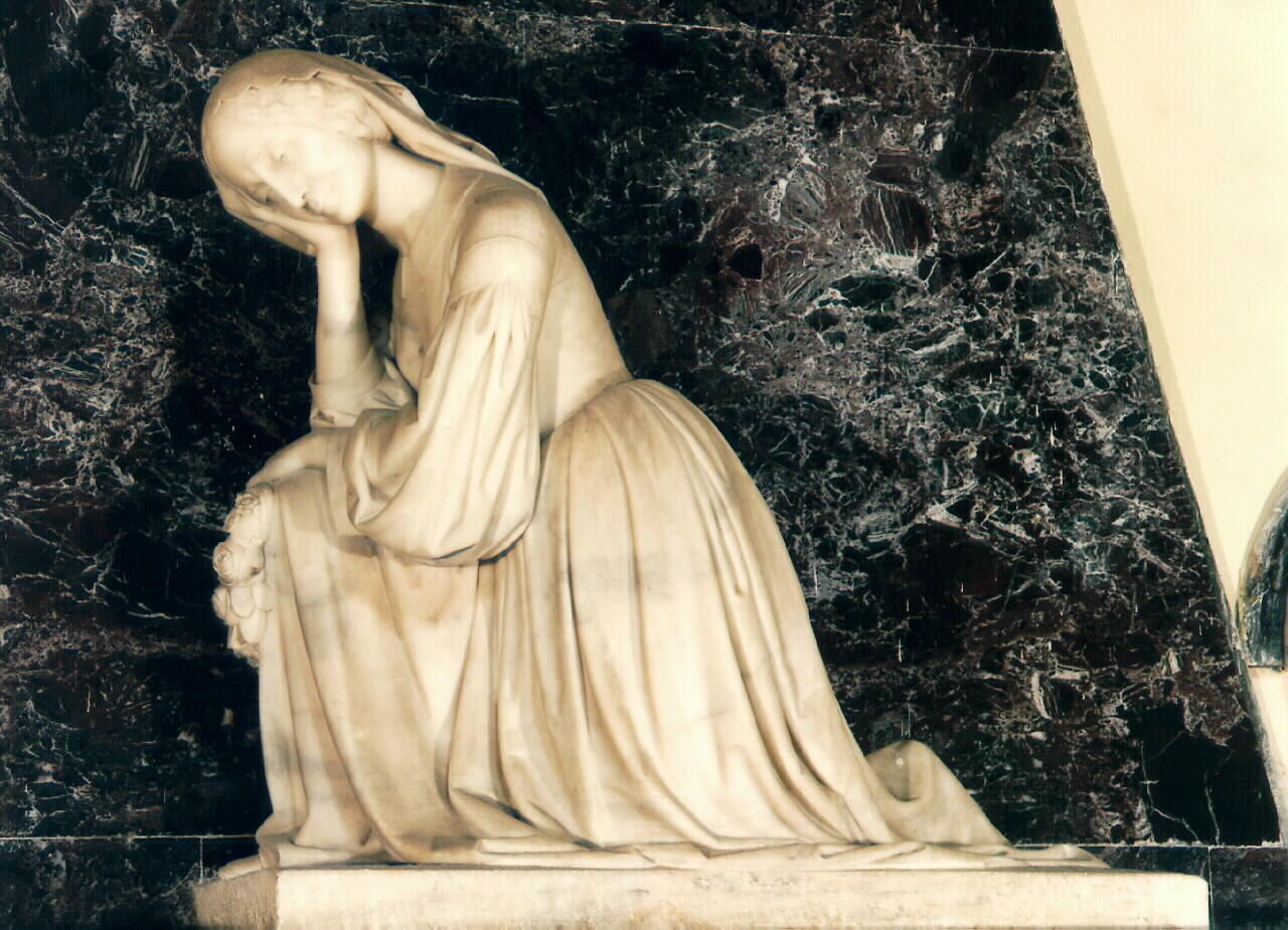 figura femminile con corona (statua) - ambito siciliano (sec. XIX)