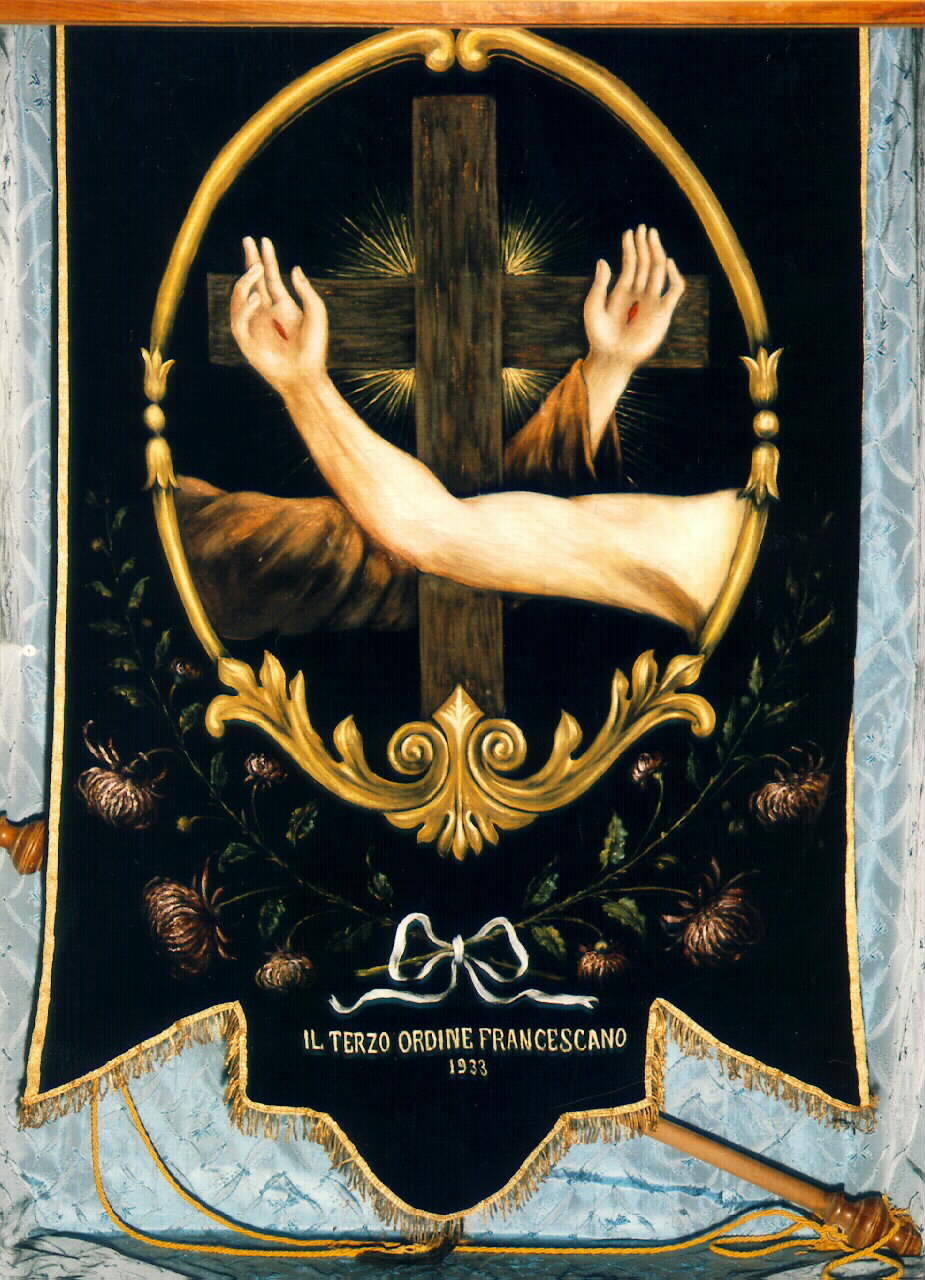 stendardo processionale - manifattura siciliana (sec. XX)