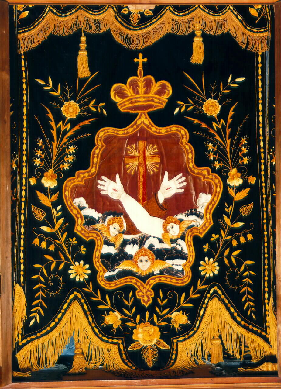 stendardo processionale - manifattura siciliana (primo quarto sec. XX)