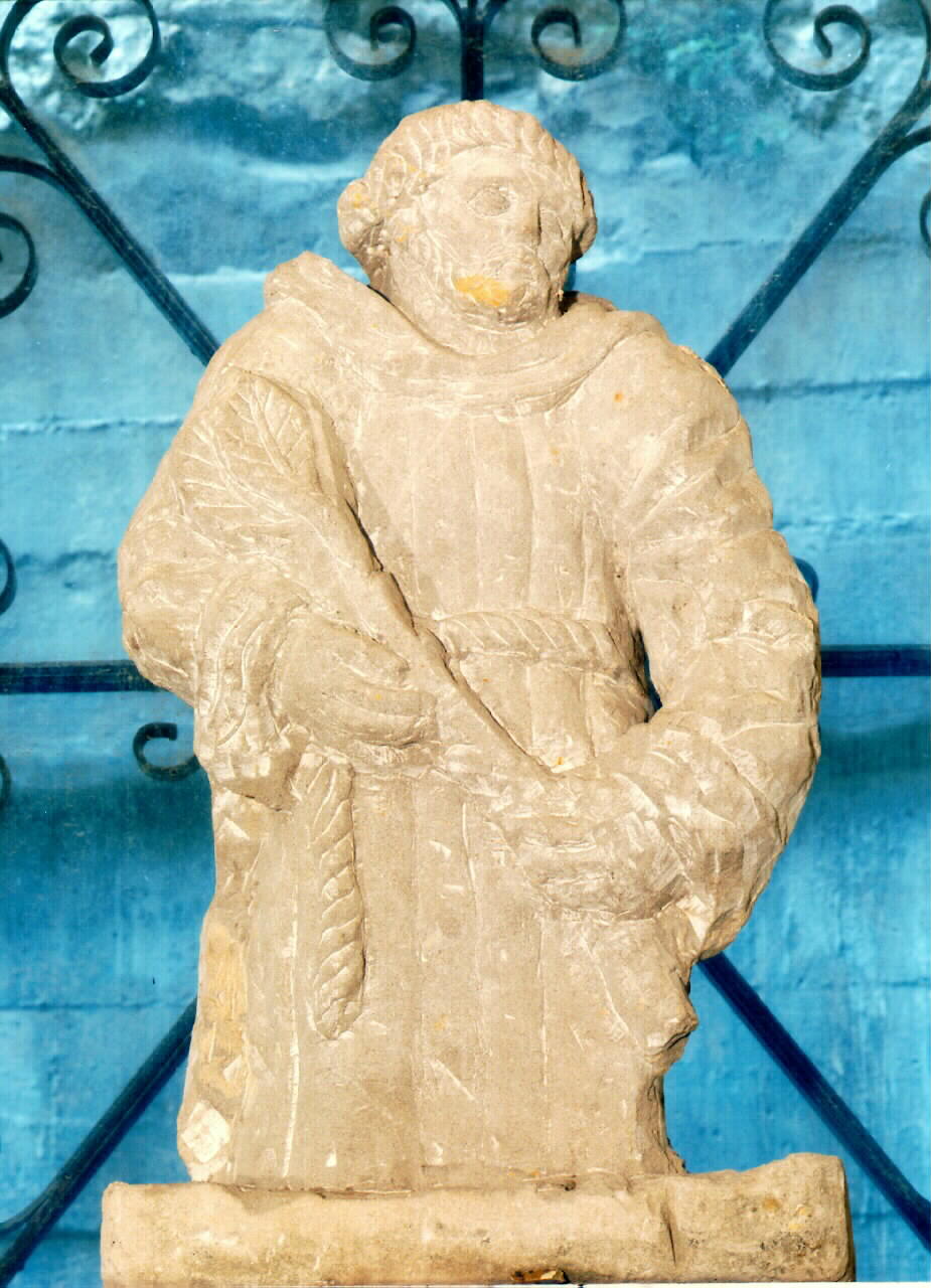 frate francescano (statua) - ambito siciliano (primo quarto sec. XX)