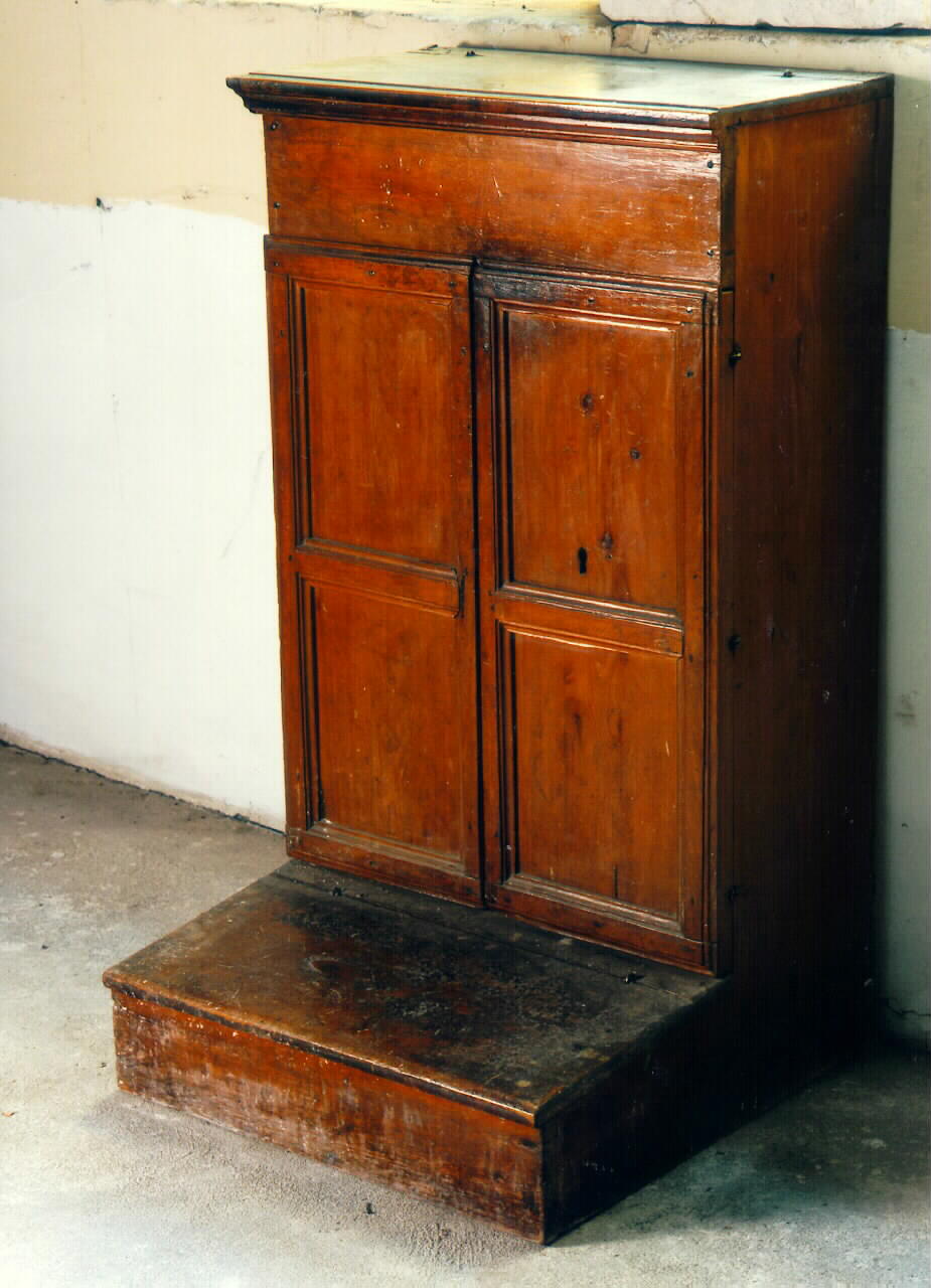 inginocchiatoio - produzione siciliana (primo quarto sec. XX)