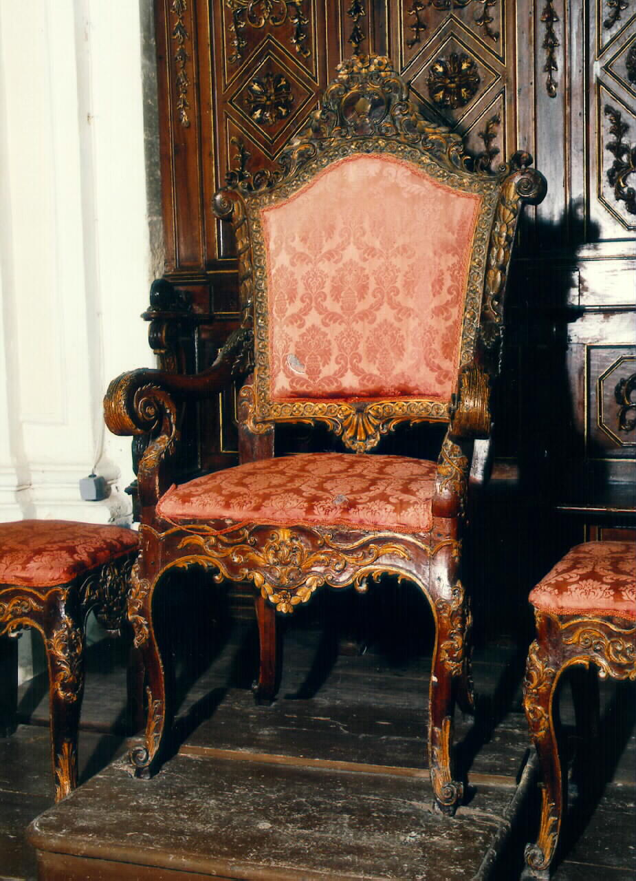 sedia del celebrante - produzione siciliana (ultimo quarto sec. XVIII)