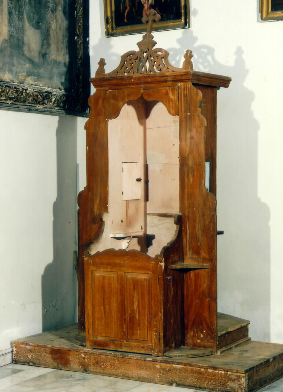 confessionale - produzione siciliana (fine sec. XIX)