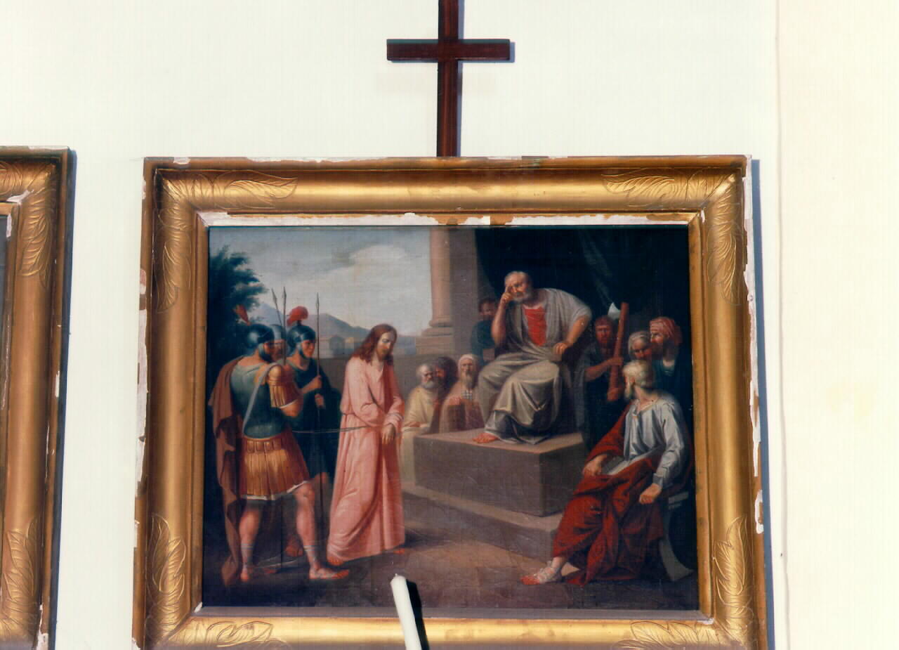 stazioni della via crucis (dipinto, serie) - ambito siciliano (Seconda metà sec. XIX)