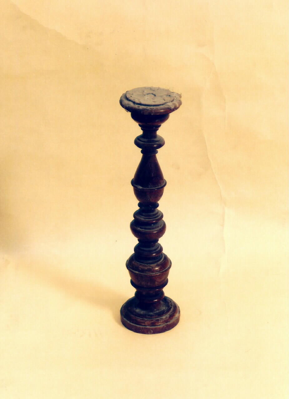 candeliere d'altare, serie - produzione siciliana (fine sec. XIX)