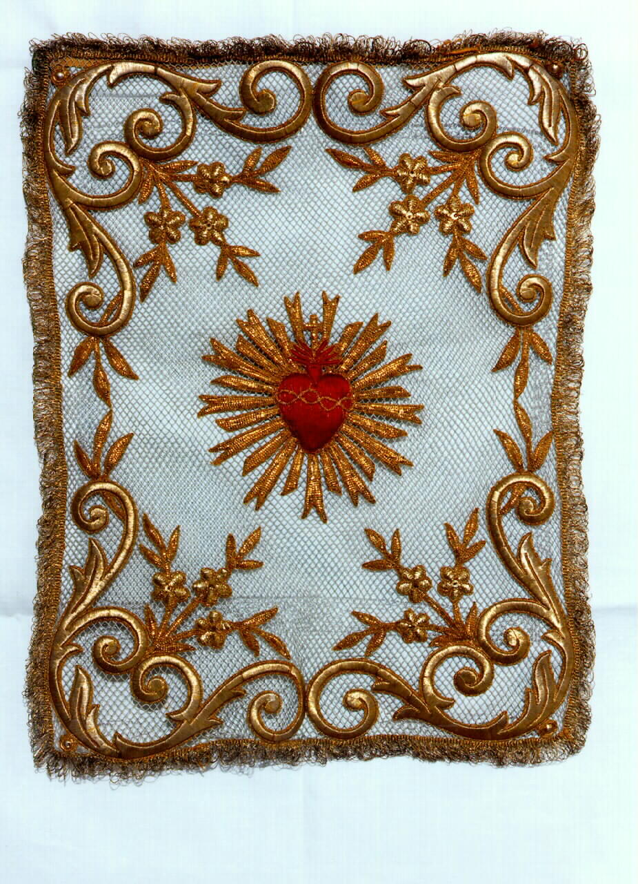 conopeo di tabernacolo - a cortina - manifattura siciliana (primo quarto sec. XX)