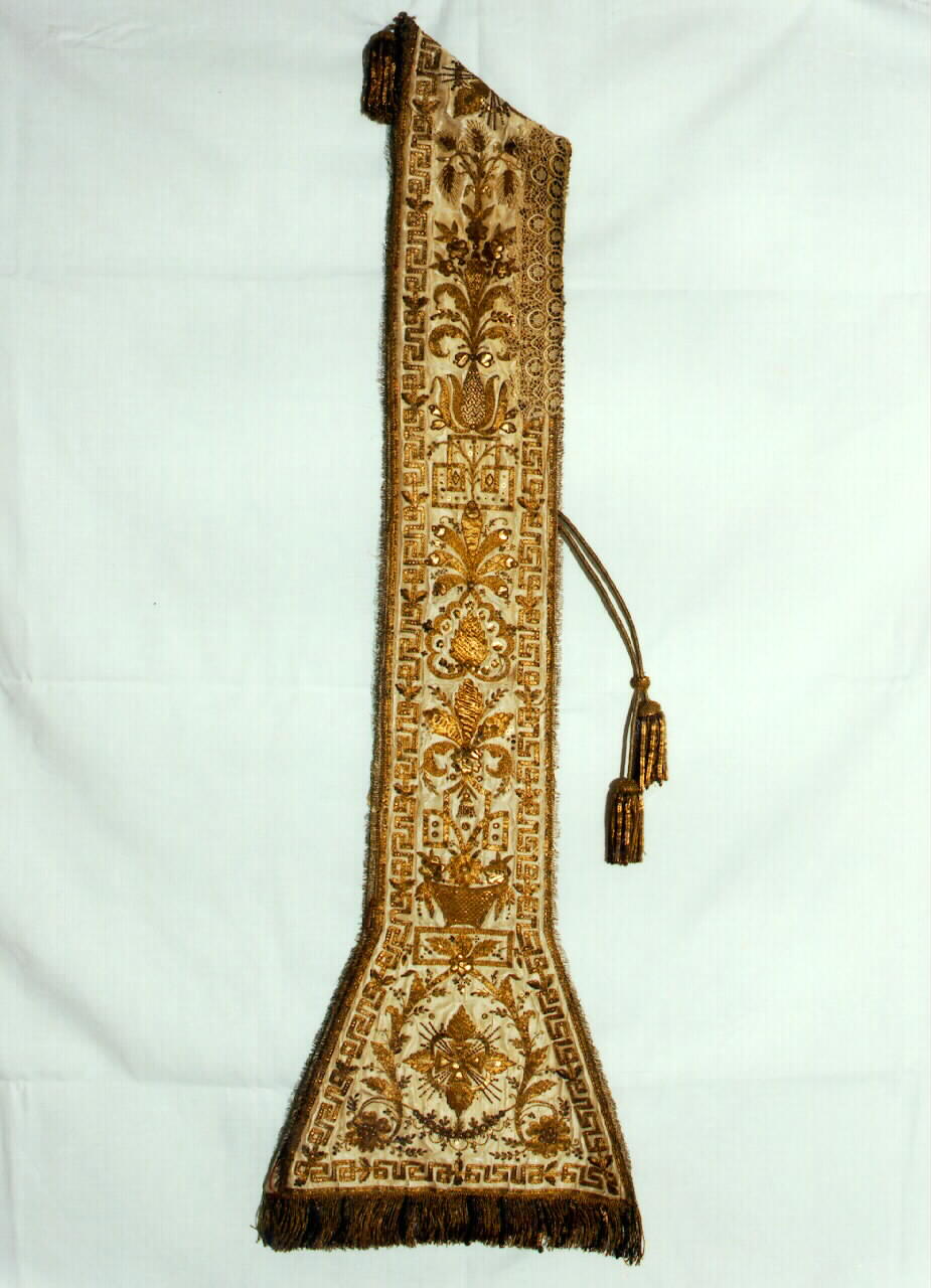 stola - manifattura siciliana (Fine/inizio secc. XVIII/ XIX)