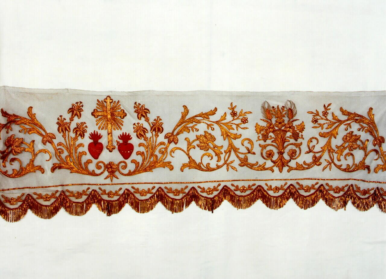 guarnizione di tovaglia d'altare - manifattura siciliana (primo quarto sec. XX)
