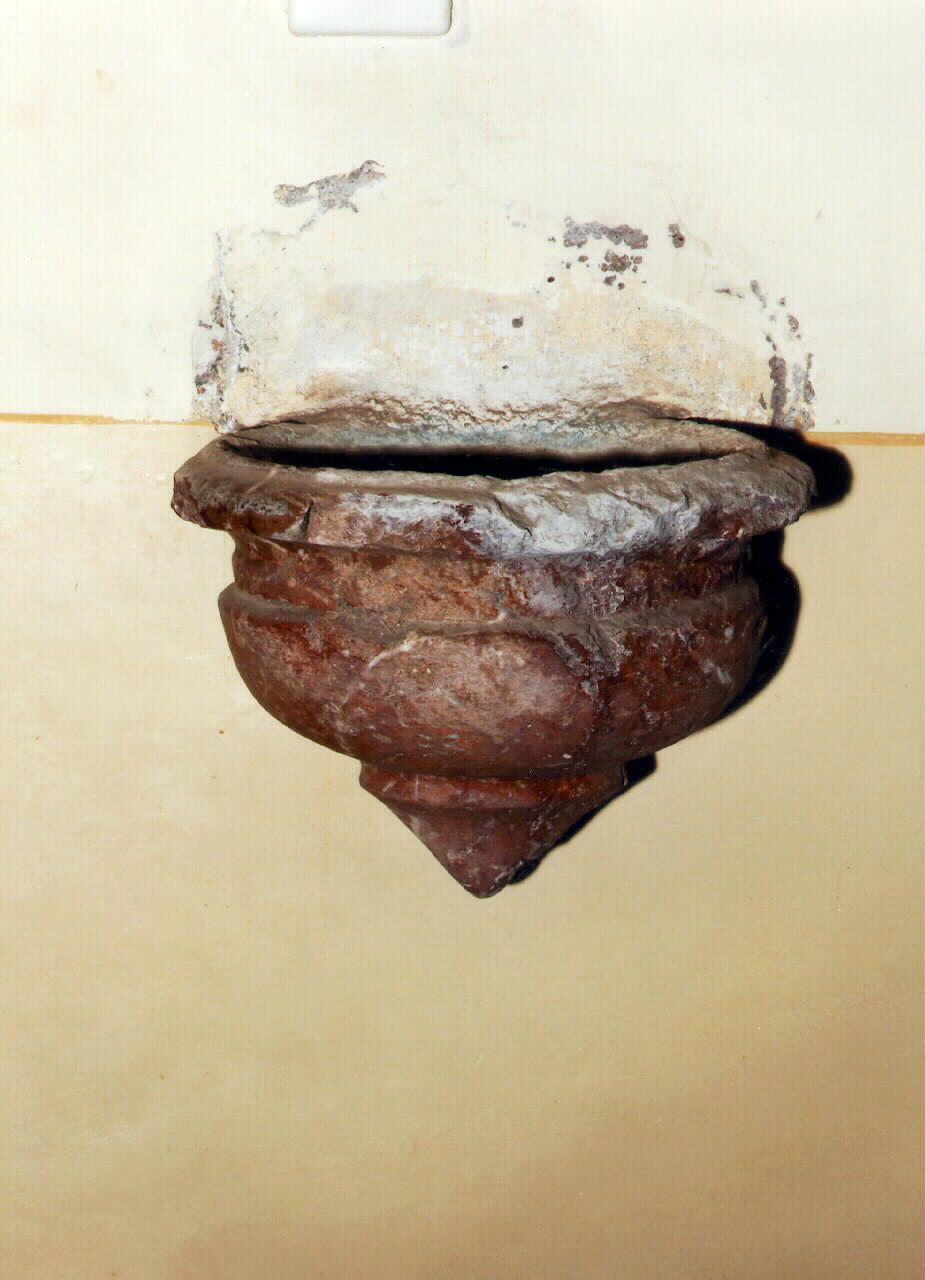 acquasantiera da parete - ambito siciliano (sec. XIX)