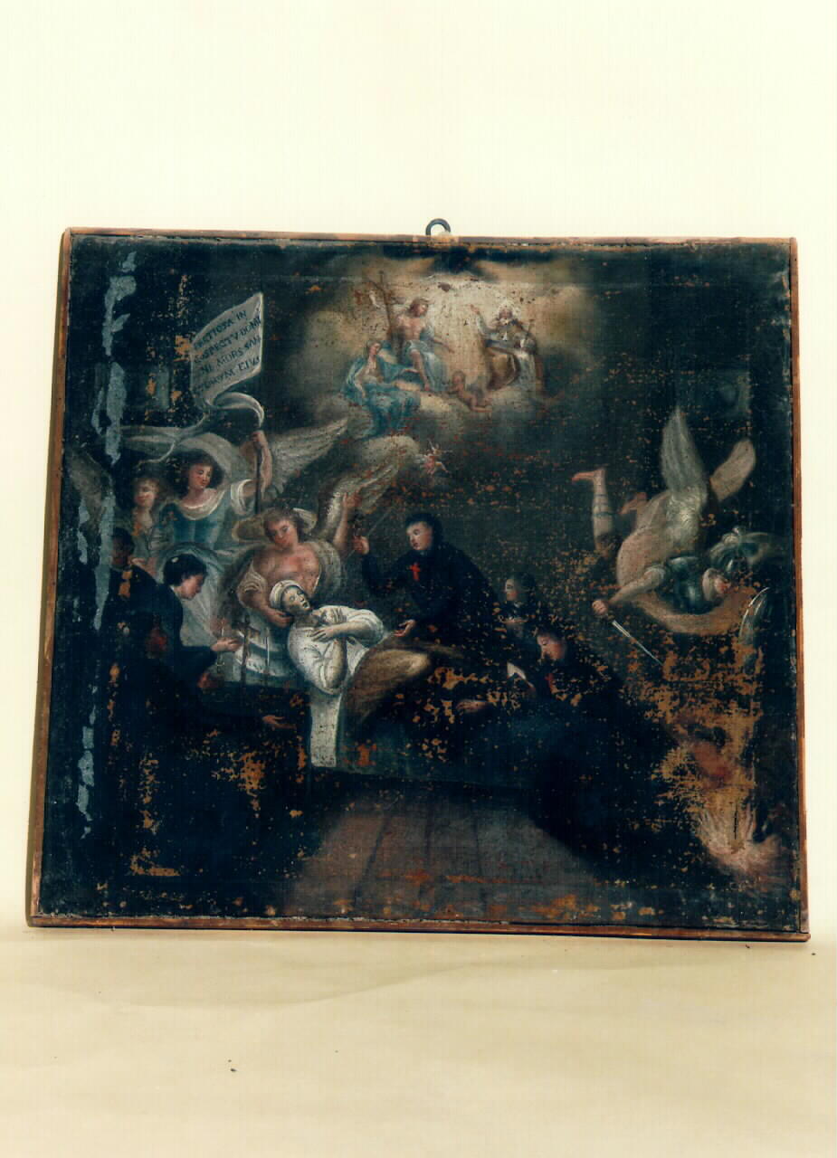 allegoria della buona morte (dipinto) - ambito siciliano (Seconda metà sec. XVIII)