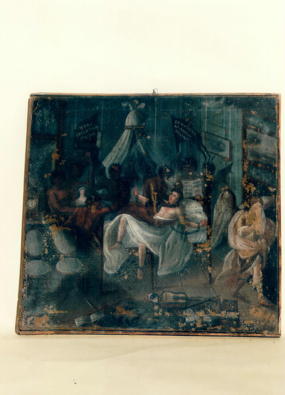 allegoria della cattiva morte (dipinto) - ambito siciliano (Seconda metà sec. XVIII)