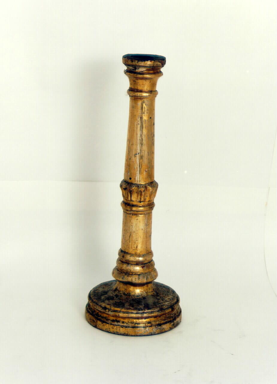 candeliere d'altare, serie - produzione siciliana (sec. XIX)