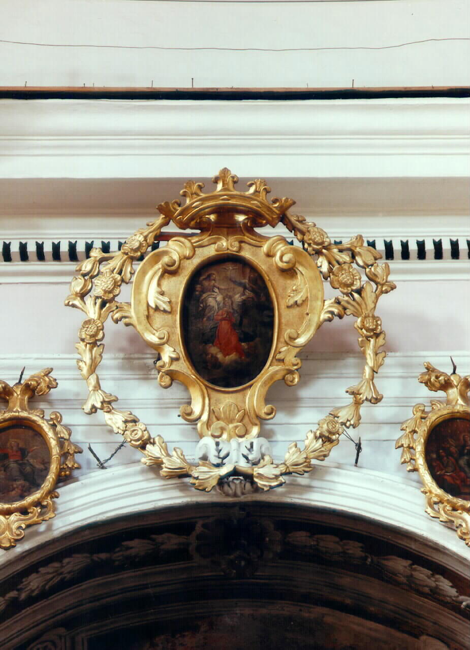 Madonna Assunta accolta da Cristo e Dio Padre (dipinto) - ambito siciliano (sec. XVIII)