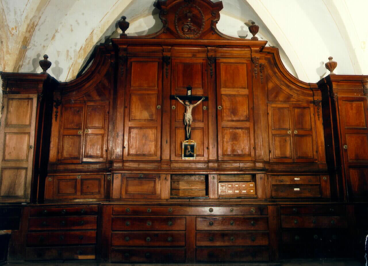 ARMADIO DA SACRESTIA - produzione siciliana (Seconda metà sec. XIX)