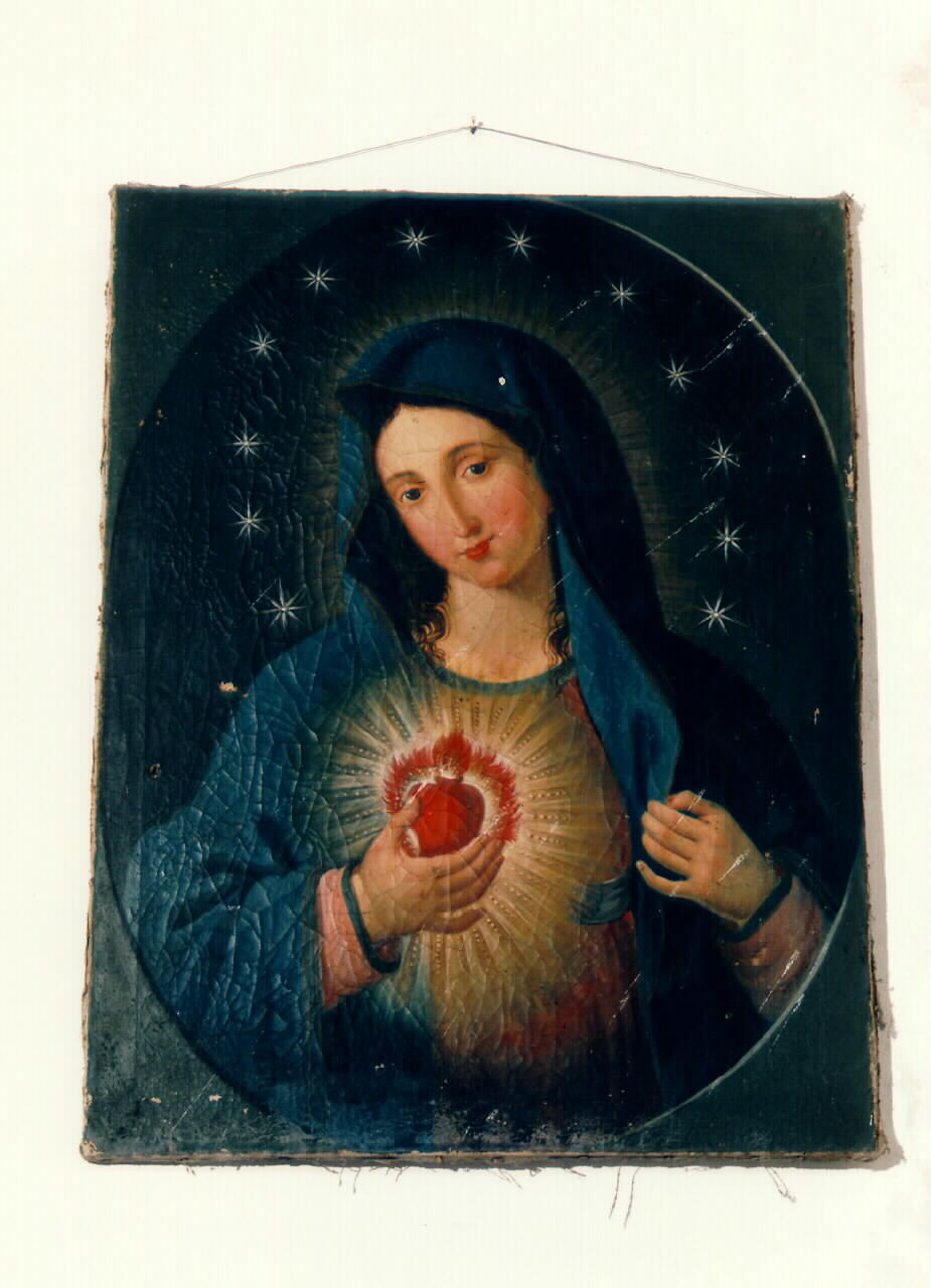 sacro cuore di Maria (dipinto) - ambito siciliano (sec. XIX)
