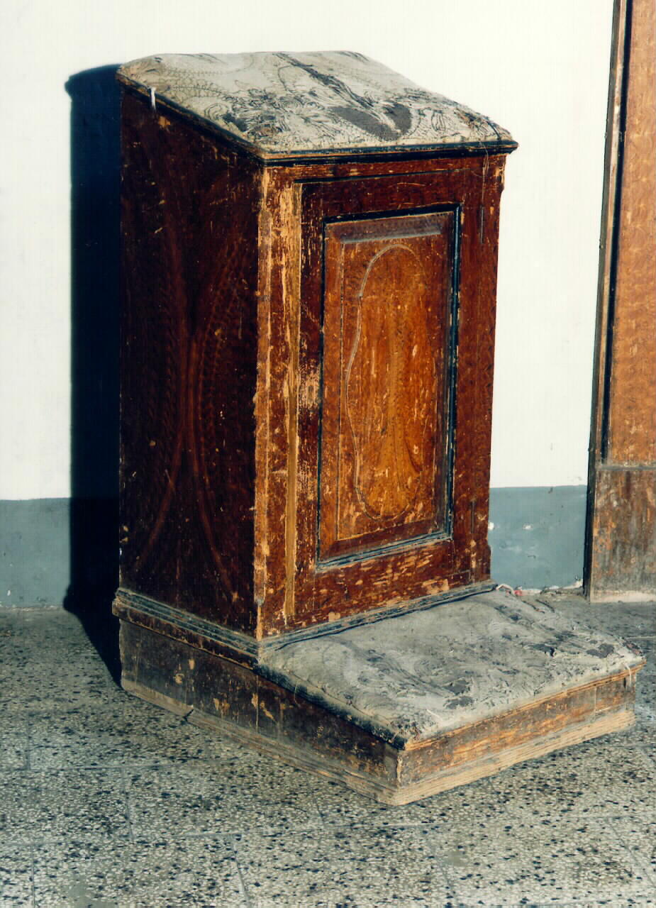 inginocchiatoio, serie - produzione siciliana (fine sec. XIX)