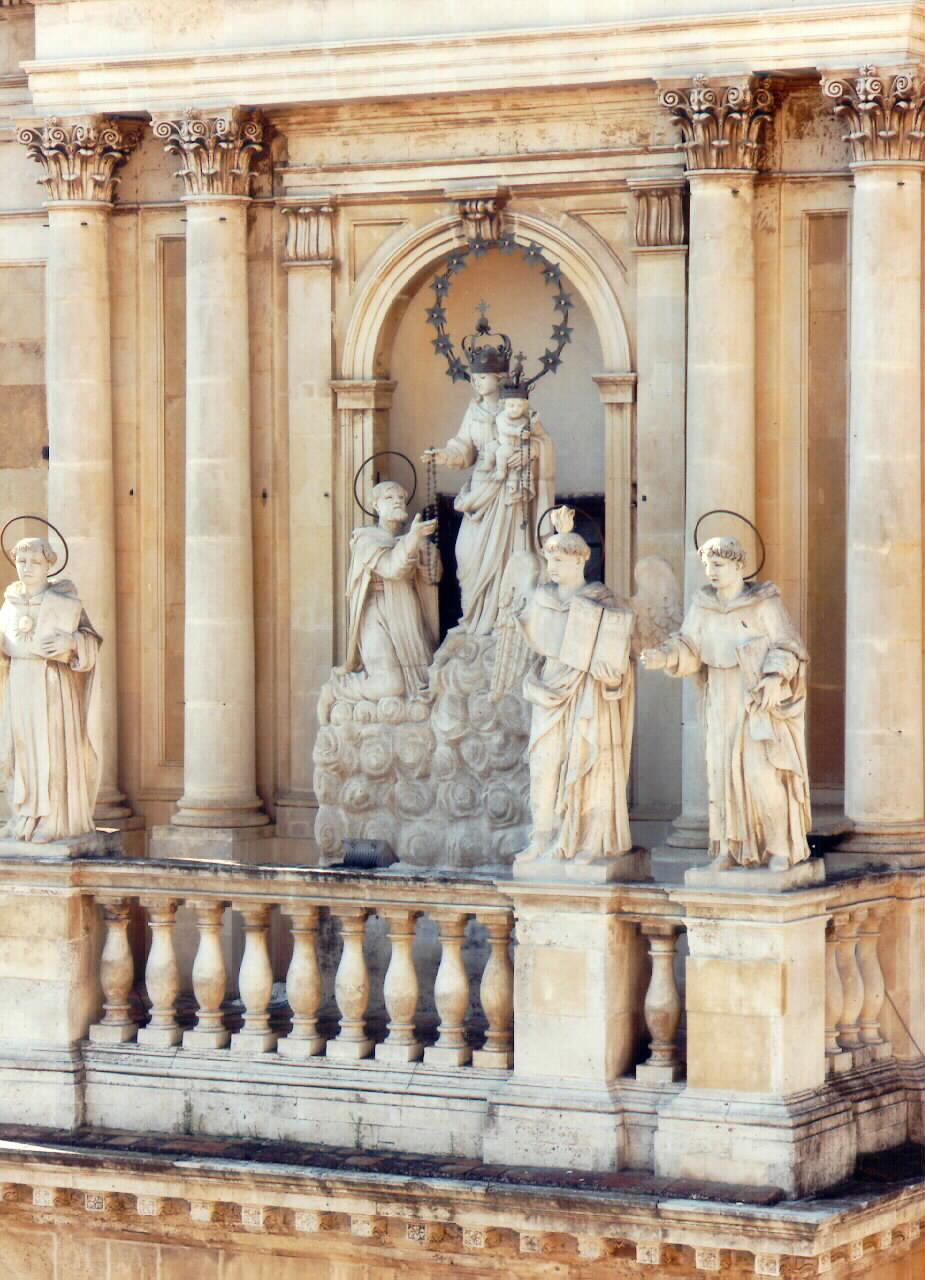 Madonna del Rosario (gruppo scultoreo) - ambito siciliano (sec. XIX)