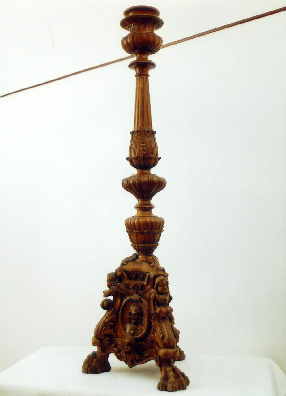 candelabro d'altare - produzione siciliana (primo quarto sec. XX)