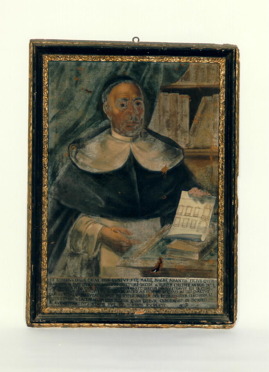 ritratto di frate Rosario Lullo (dipinto) - ambito siciliano (sec. XVIII)