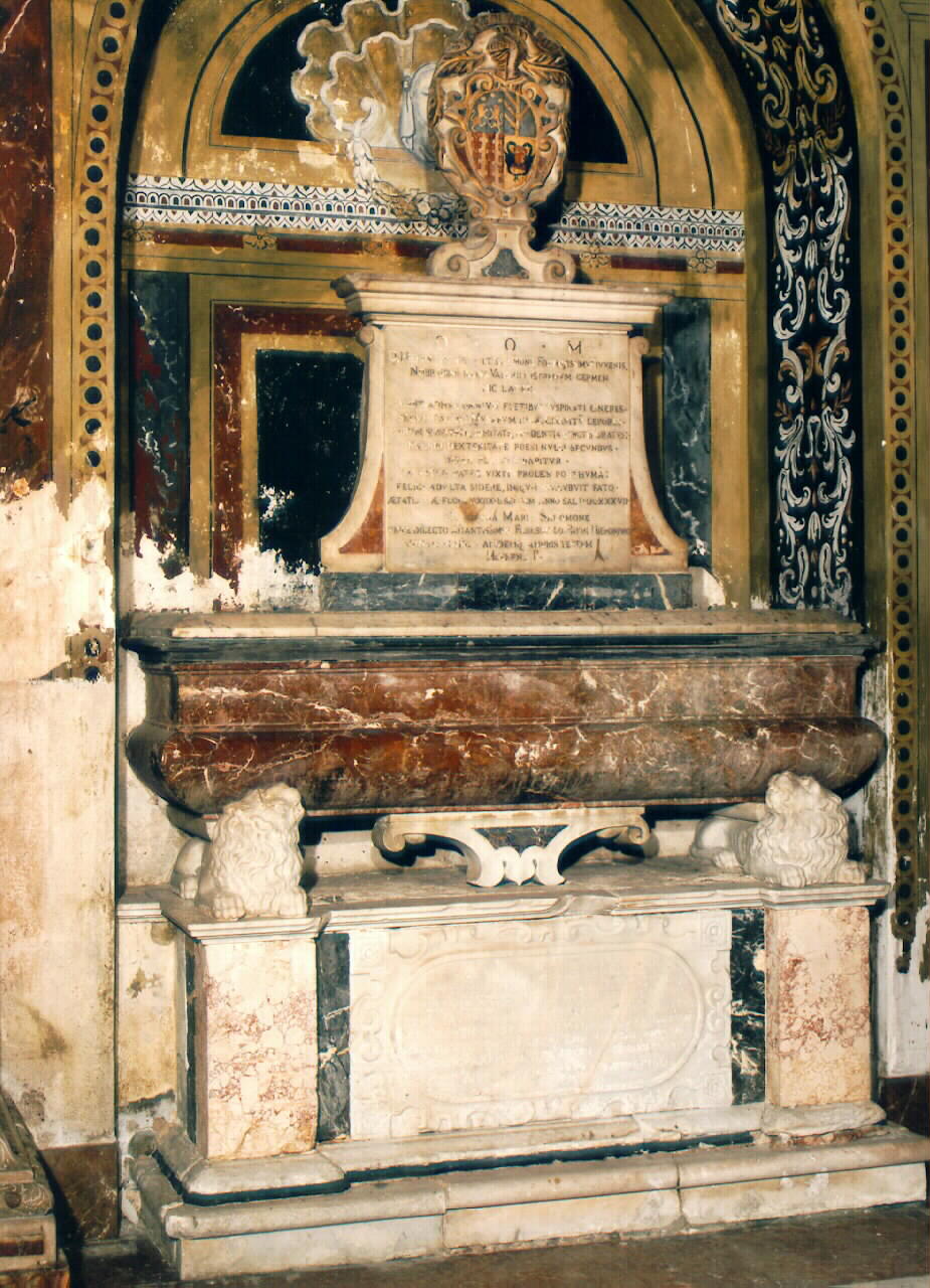 monumento sepolcrale - ambito siciliano (sec. XVII)