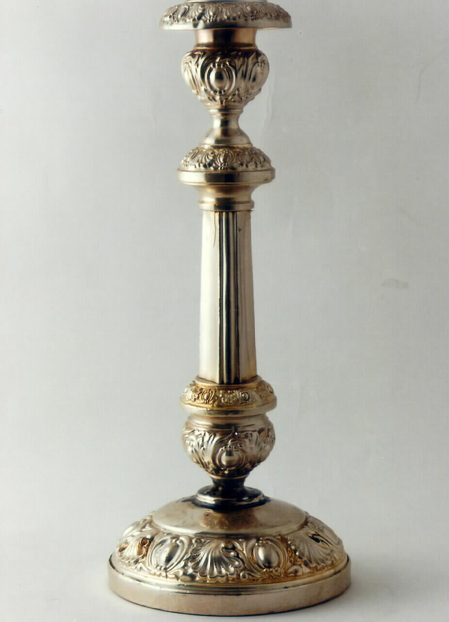 candeliere d'altare, serie - produzione inglese (?) (inizio sec. XX)