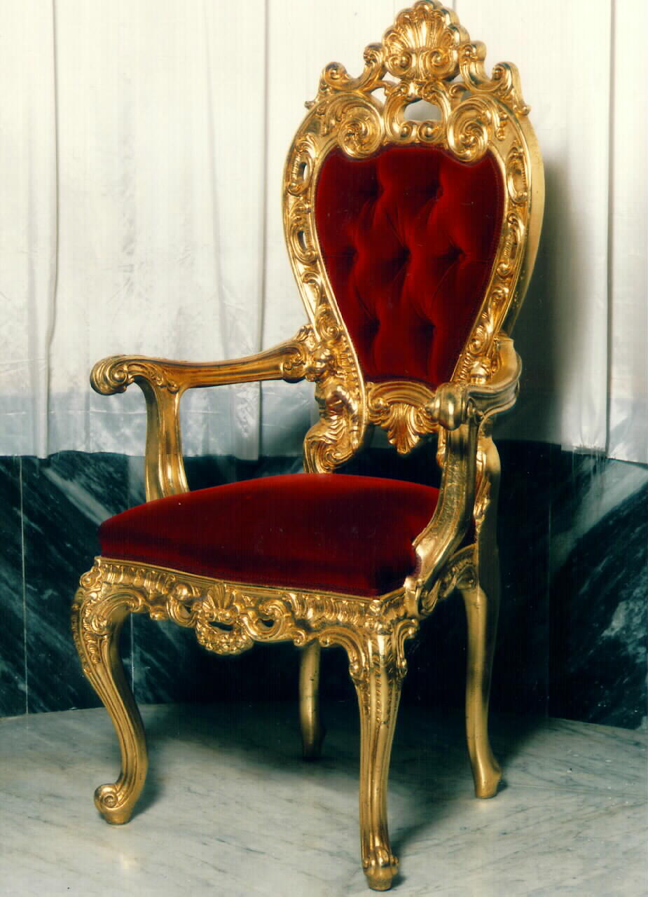 sedia del celebrante - produzione siciliana (primo quarto sec. XX)